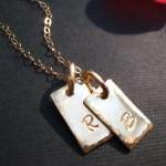 Gold Initial Necklace, Initial Necklace, Friend..