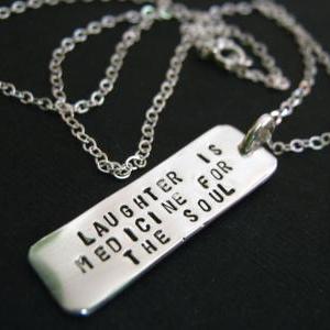 Quote Necklace, Inspirational Quote, Dog Tag..