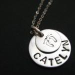 Personalized Baby Necklace, Mother's..