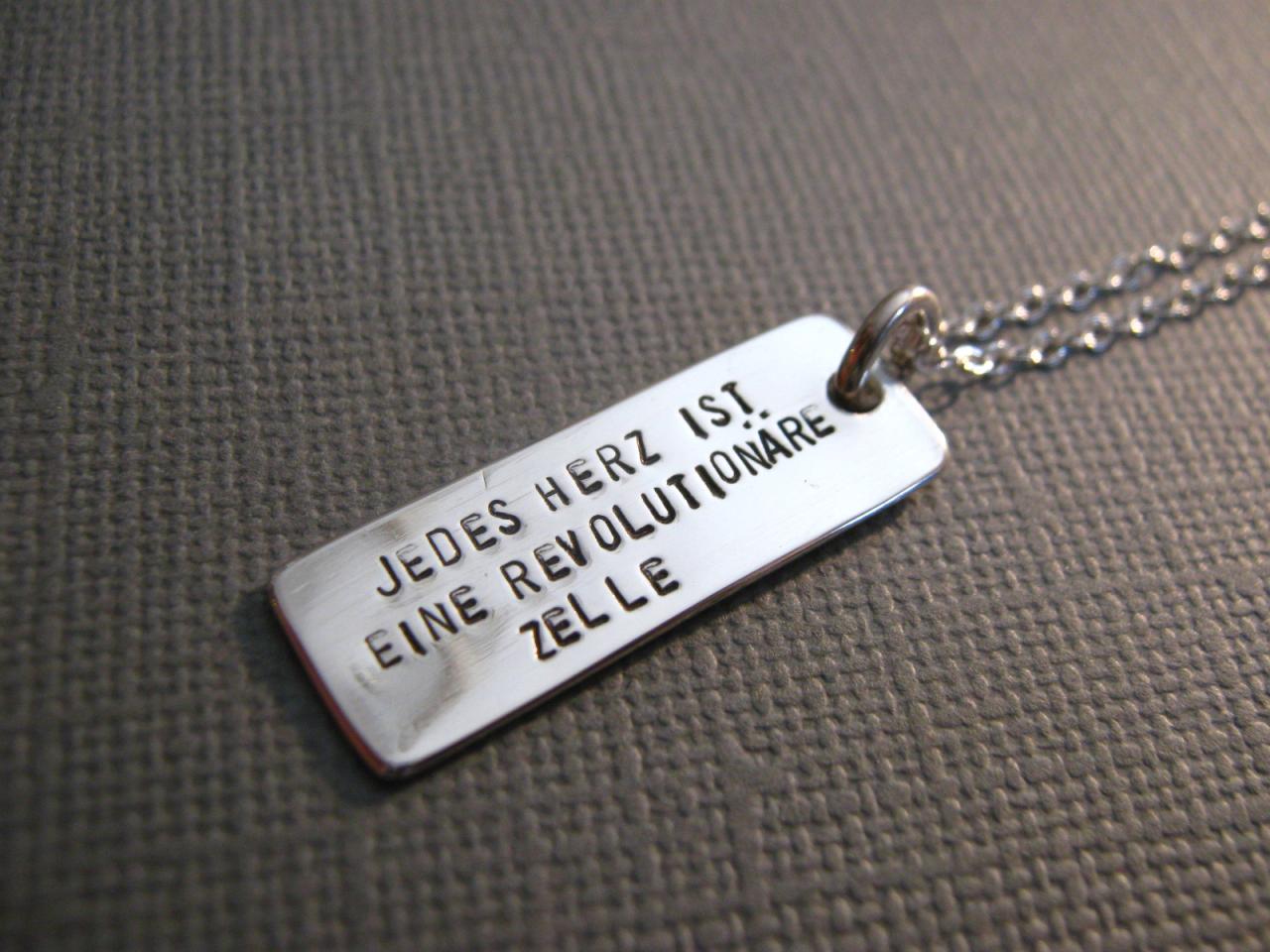Quote Necklace, Inspirational Quote, Dog Tag Necklace, Personalized Necklace, Personalized Jewelry
